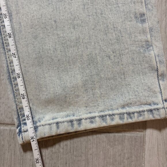 BDG High Rise Baggy Jeans Size 24 Heavy Denim Stone Wash Retro 90s Boyfriend - Picture 7 of 7